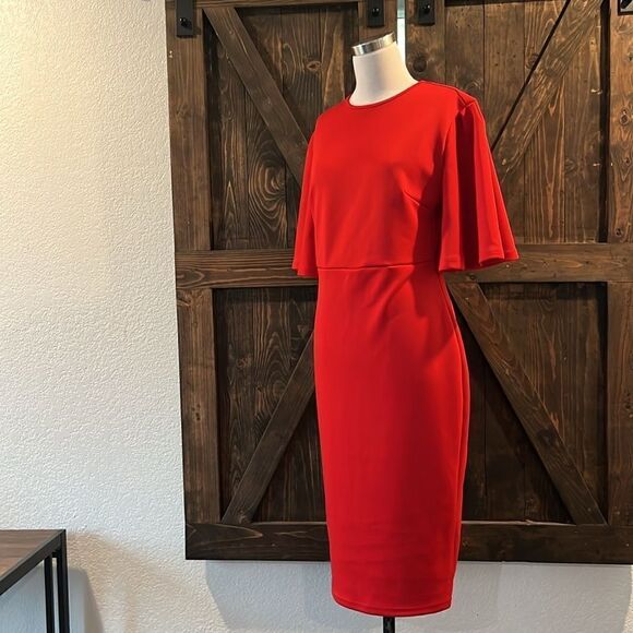 Sexy Crew Neck Half Sleeve Hips-Wrapped Slim Fit Party Autumn Dress - Picture 8 of 14
